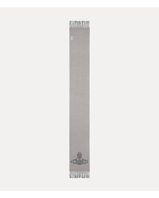 Vivienne Westwood Blue Double Face Scarf Double Face Scarf