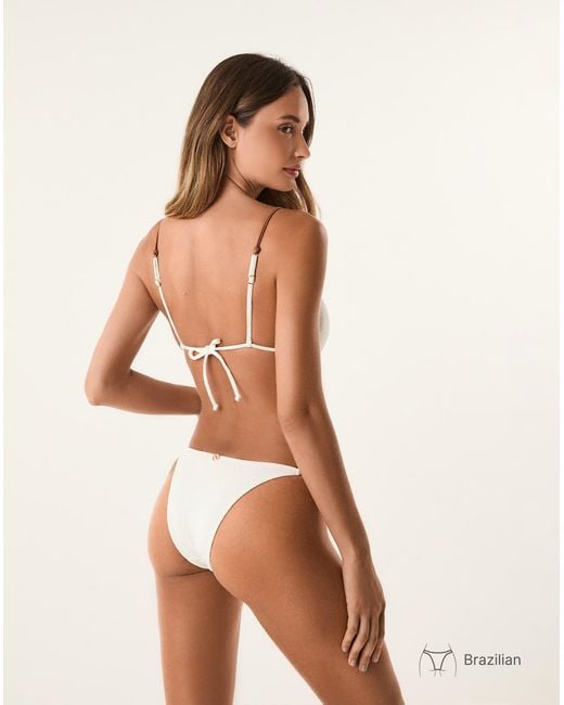 ViX White Firenze Pixie Parallel Tri Top