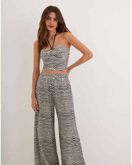 ViX Gray Leandra Flared Pants