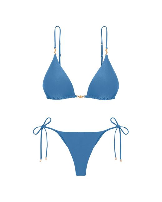 ViX Blue Cora Parallel Tri Top