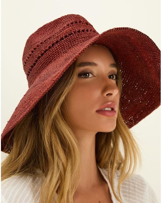 ViX Red Lea Hat
