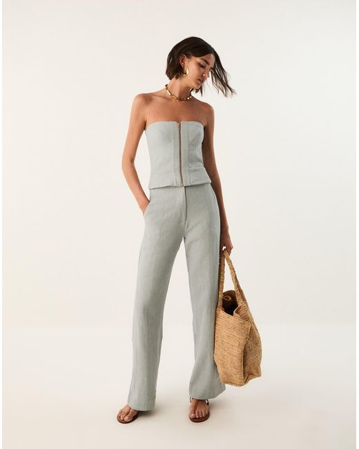 ViX Gray Bruna Strapless Top
