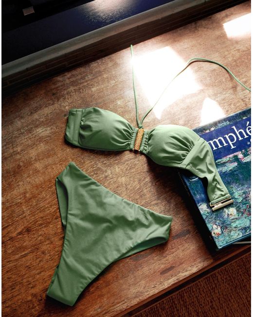 ViX Green Matte Gigi Hot Pant Bottom