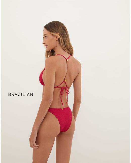 ViX Red Firenze Aika T Back Tri Top