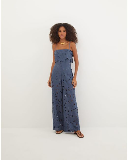 ViX Blue Eloah Jumpsuit