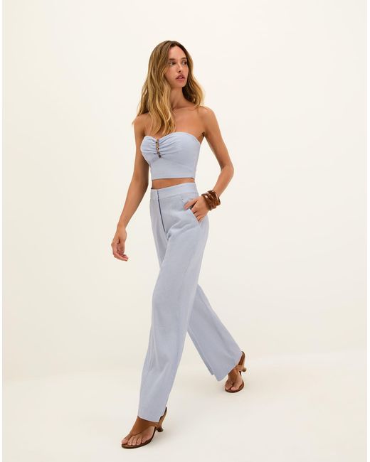 ViX Blue Sylvi Cropped Top (exchange Only)