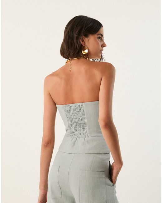 ViX Gray Bruna Strapless Top