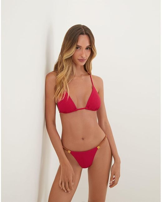 ViX Red Firenze Aika T Back Tri Top