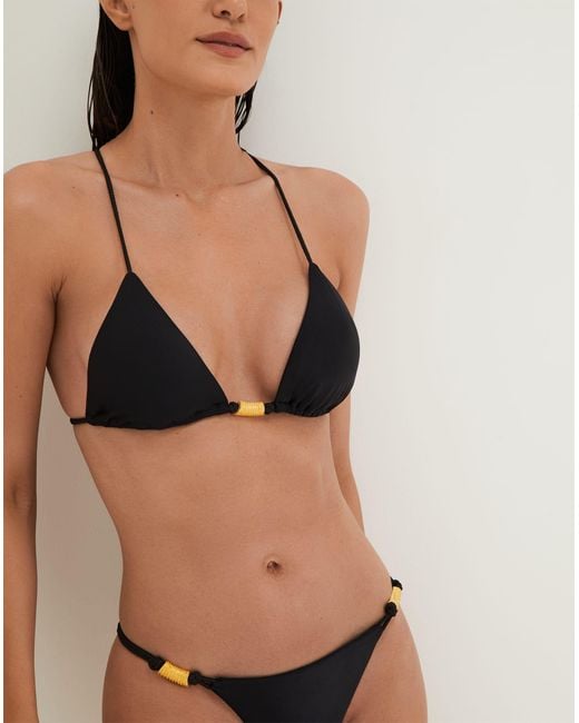 ViX Black Matte Stacy T Back Tri Top