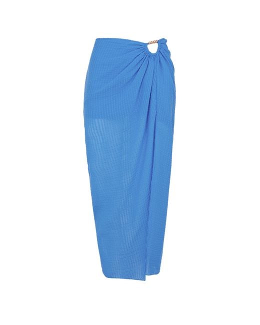 ViX Women's Blue Aurora Midi Skirt
