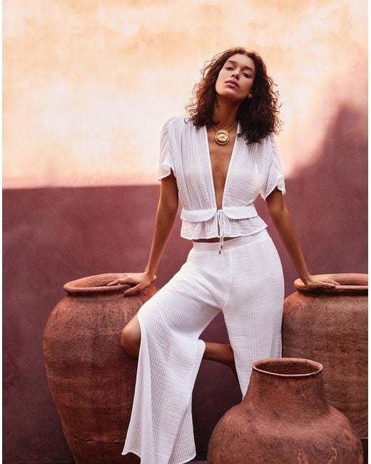 ViX White Allie Blouse