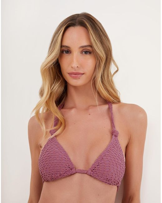 ViX Pink Mesh Lee Tri Top