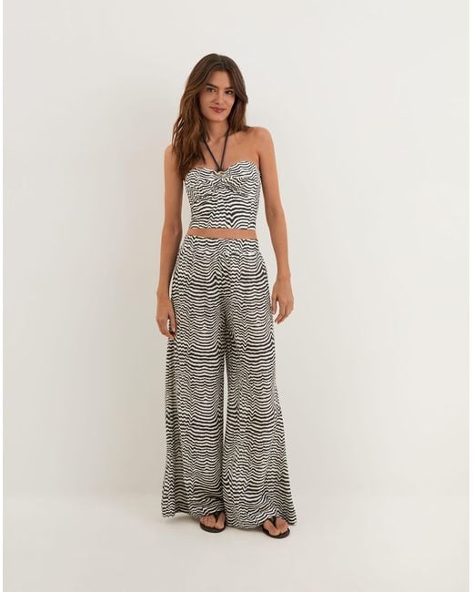 ViX Gray Leandra Flared Pants