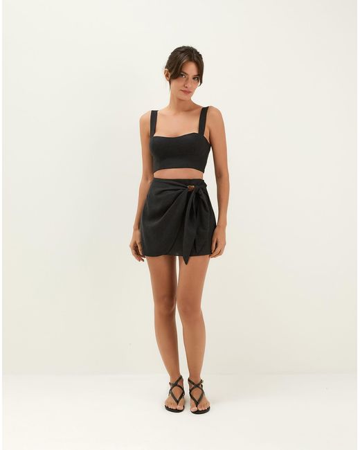 ViX Black Valleta Cropped Top