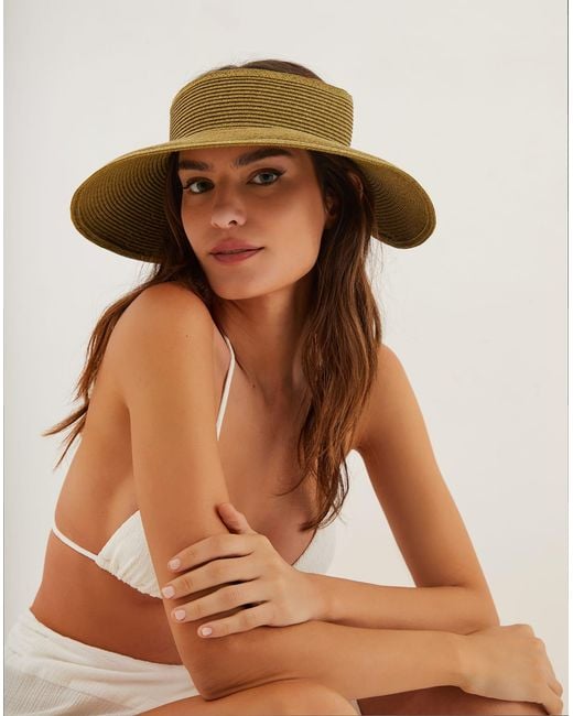 ViX Green Straw Visor
