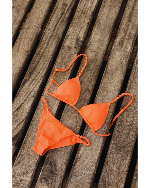 ViX Orange Beads Parallel Tri Top
