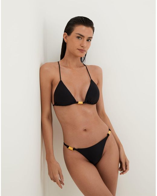 ViX Black Matte Stacy T Back Tri Top