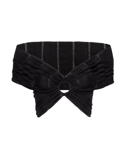 ViX Black Knit Solaro Bardot Top