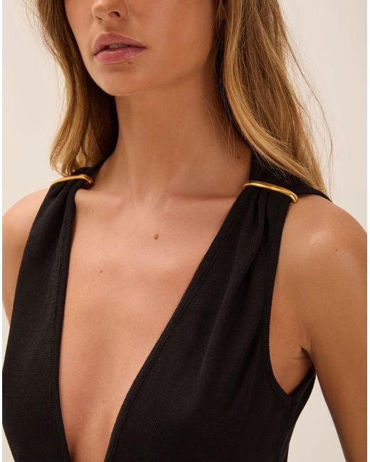 ViX Black Knit Dora Blouse