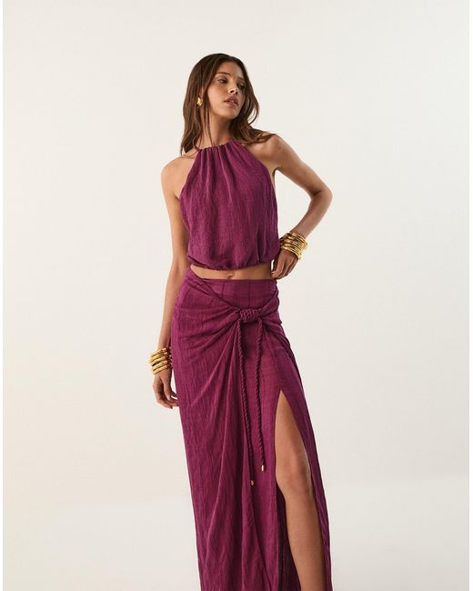 ViX Purple Thalia Blouse