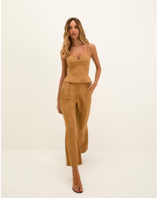 ViX Natural Prya Flared Ankle Pants