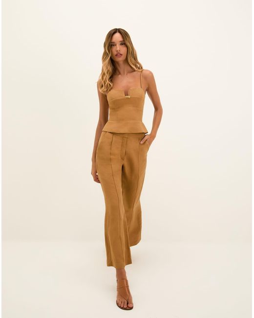 ViX Natural Prya Flared Ankle Pants