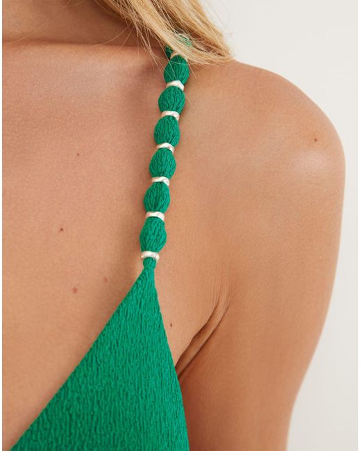 ViX Green Firenze Beads Parallel Tri Top