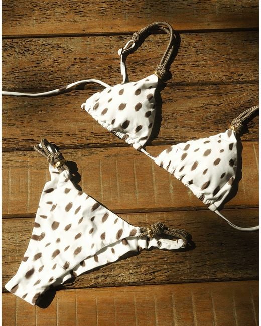 ViX White Gal Parallel Tri Top