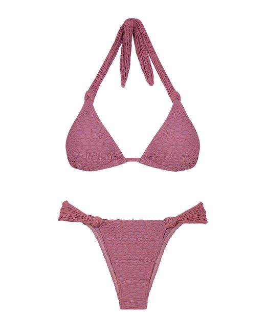 ViX Pink Mesh Lee Tri Top