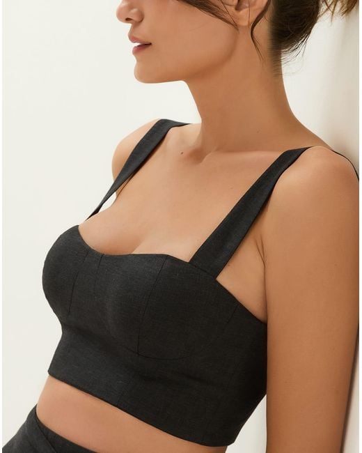 ViX Black Valleta Cropped Top