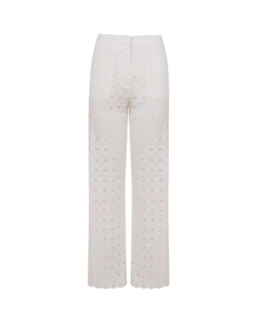 ViX White Eyelet Raya Pants