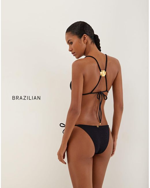 ViX Black Firenze Cleo T Back Tri Top