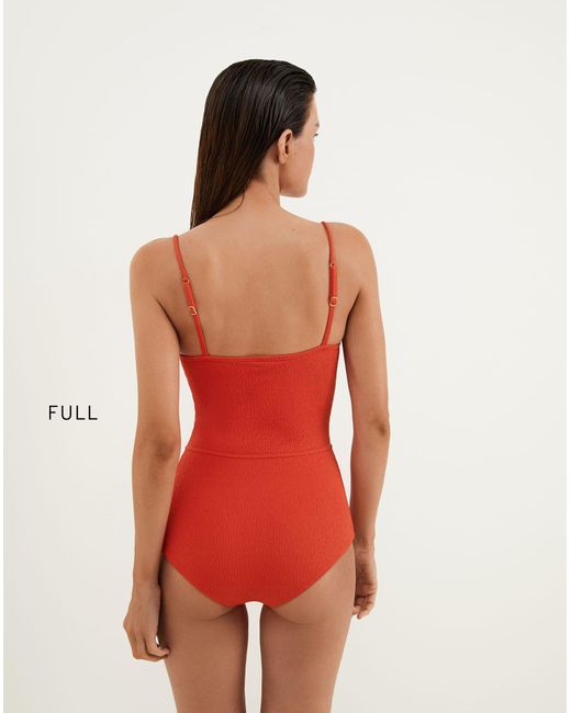 ViX Red Firenze Maya Corsage One Piece