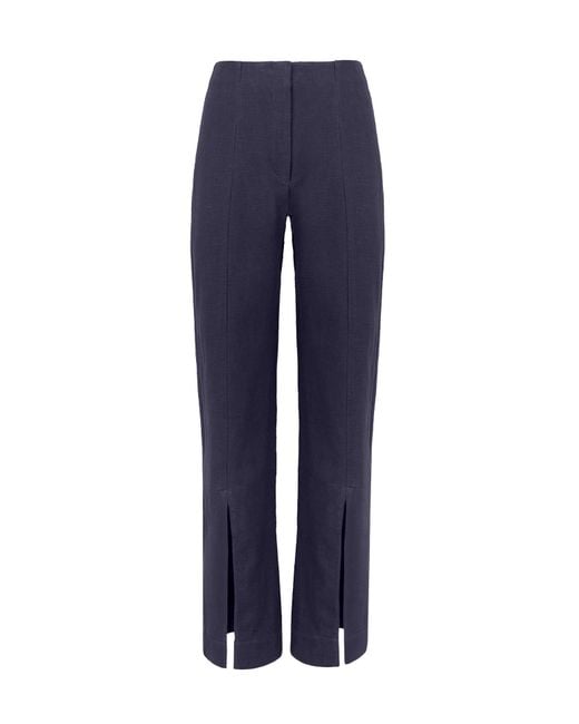 ViX Blue Alain Split Front Pants