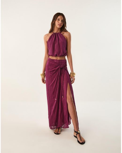 ViX Purple Thalia Blouse