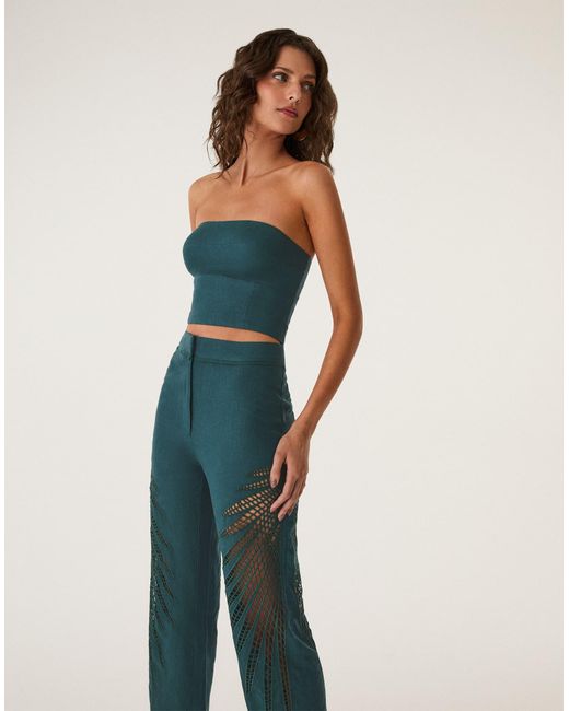ViX Blue Danna Strapless Top