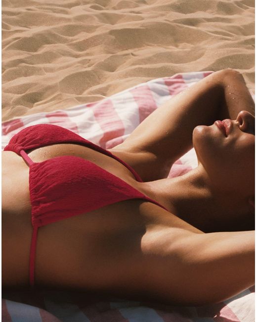 ViX Red Firenze Aika T Back Tri Top