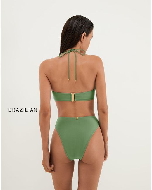 ViX Green Matte Gigi Hot Pant Bottom