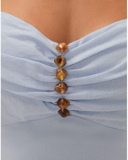 ViX Blue Sylvi Cropped Top (exchange Only)