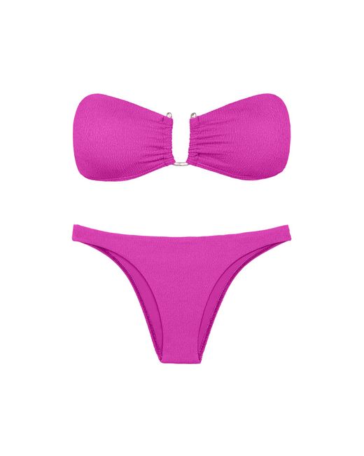 ViX Pink Firenze Jill Square Bandeau Top