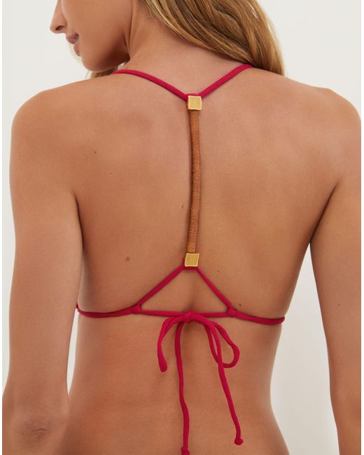 ViX Red Firenze Aika T Back Tri Top