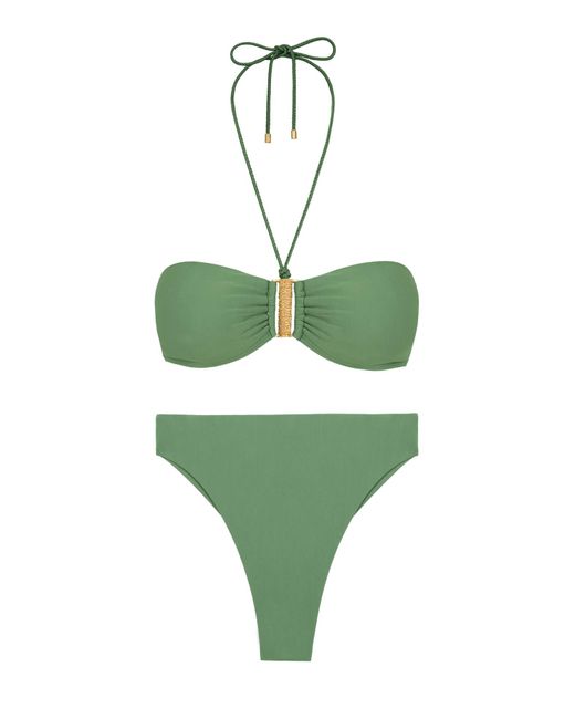 ViX Green Matte Gigi Hot Pant Bottom