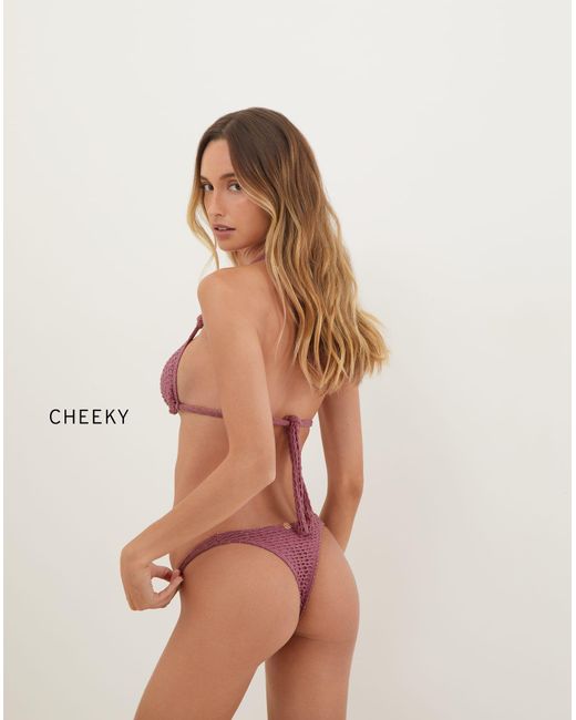 ViX Pink Mesh Lee Tri Top