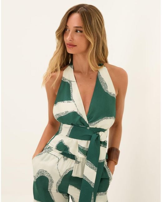 ViX Green Leila Halter Top (exchange Only)