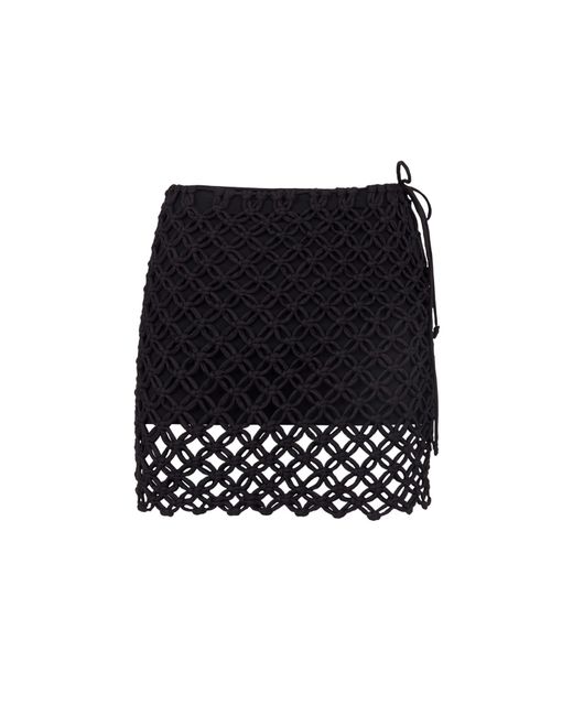 ViX Black Gio Macrame Mini Skirt