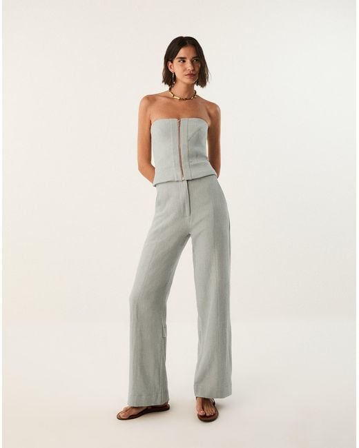 ViX Gray Bruna Strapless Top