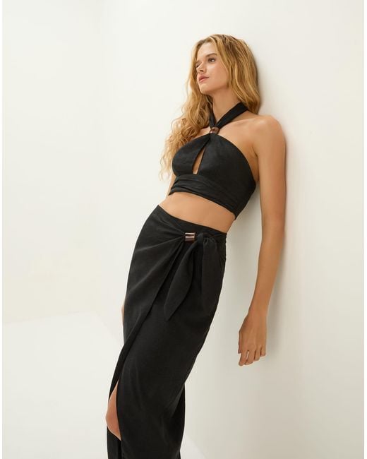 ViX Black Luna Halter Top