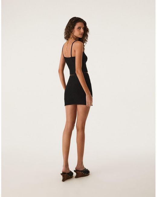ViX Black Knit Eiman Mini Skirt