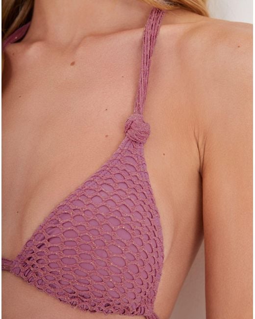 ViX Pink Mesh Lee Tri Top
