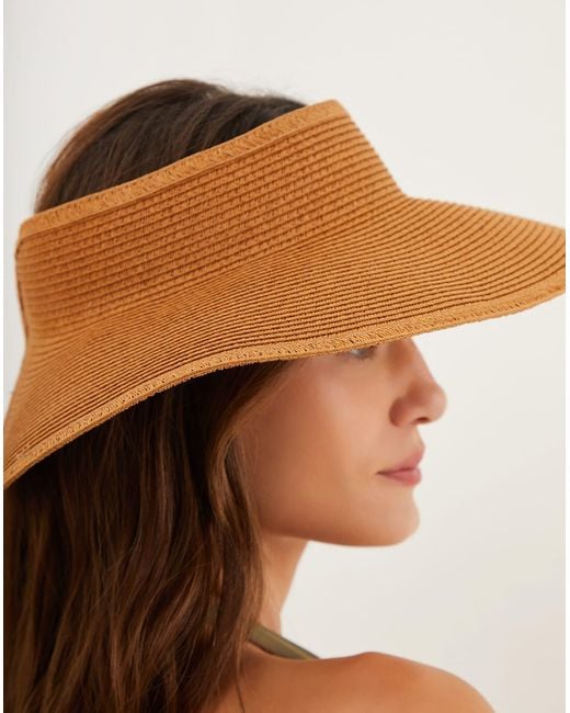 ViX White Straw Visor